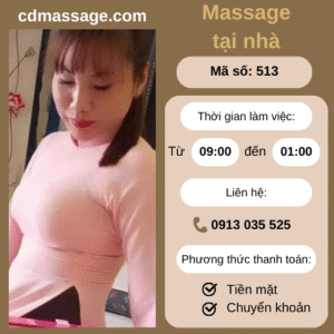 MÃ SỐ KTV 513: MASSAGE TẠI NHÀ TP.HCM 11H-2H