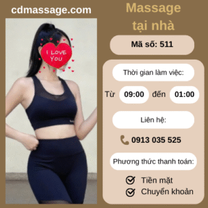 MÃ SỐ KTV 511: MASSAGE TẠI NHÀ TP.HCM 9h-1h