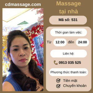 MÃ SỐ KTV 531 : MASSAGE TẠI NHÀ 12h-0h