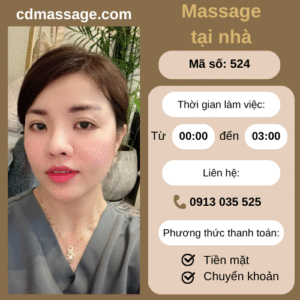MÃ SỐ KTV 524 : MASSAGE TẠI NHÀ 18h-00h