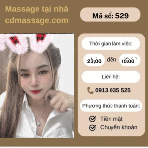 MÃ SỐ KTV 529: MASSAGE TẠI NHÀ TP.HCM 23h-10h