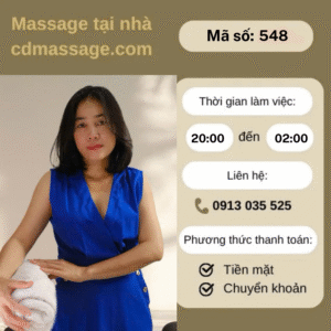 MÃ SỐ KTV 548: MASSAGE TẠI NHÀ TP.HCM 17h-00h