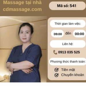 MÃ SỐ KTV 541: MASSAGE TẠI NHÀ TP.HCM 9h-23h59