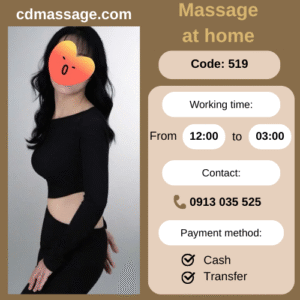 MÃ SỐ KTV 519: MASSAGE TẠI NHÀ TP.HCM 12h-3h